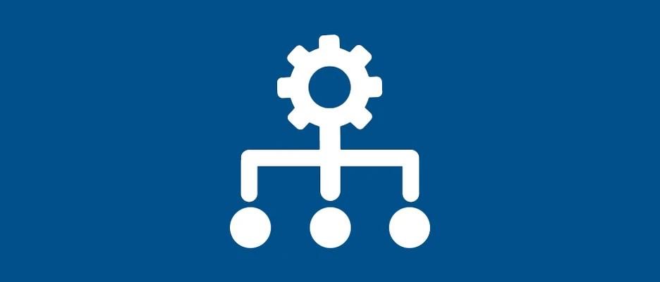 Symbolgrafik zur Veranschaulichung der Organisationsstruktur