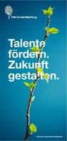 Talente fördern. Zukunft gestalten. Foundation flyer
